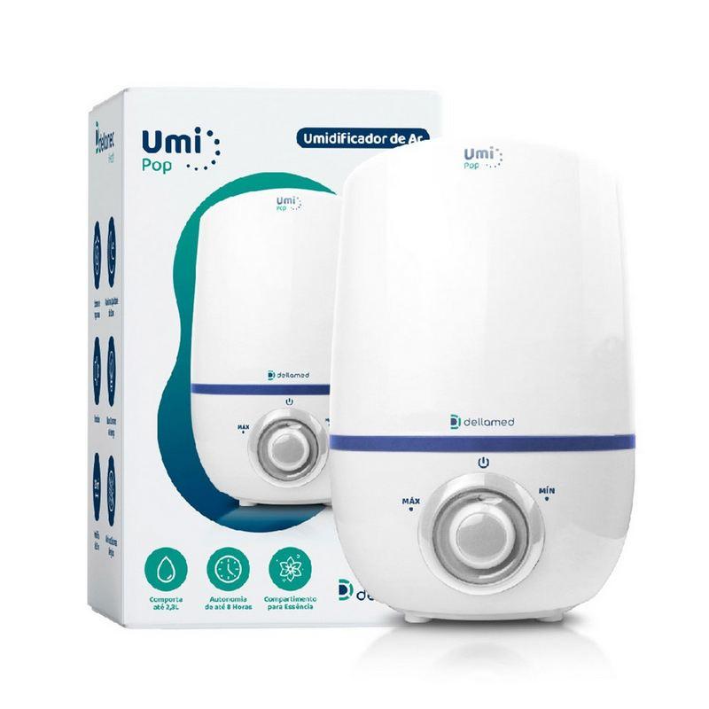 Umidificador de Ar Ultrassônico 2,3 Litros Umi Pop Dellamed